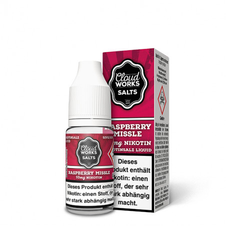 Cloudworks Raspberry Missile Nikotinsalz Liquid 10ml