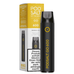 Pod Salt Go 600 Einweg E-Zigarette - Mango Ice 20mg